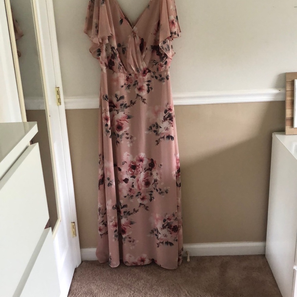 David’s Bridal Db Studio Flutter Sleeve Dress - image 4